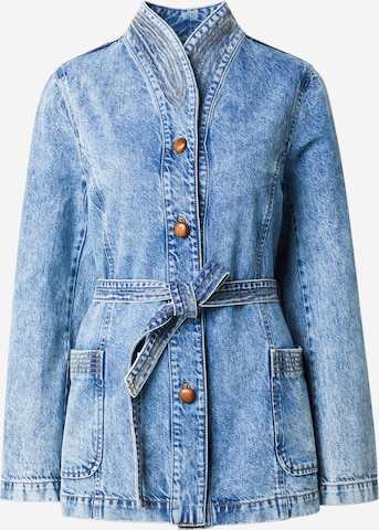 Geacă de primăvară-toamnă de la REMAIN pe albastru: față