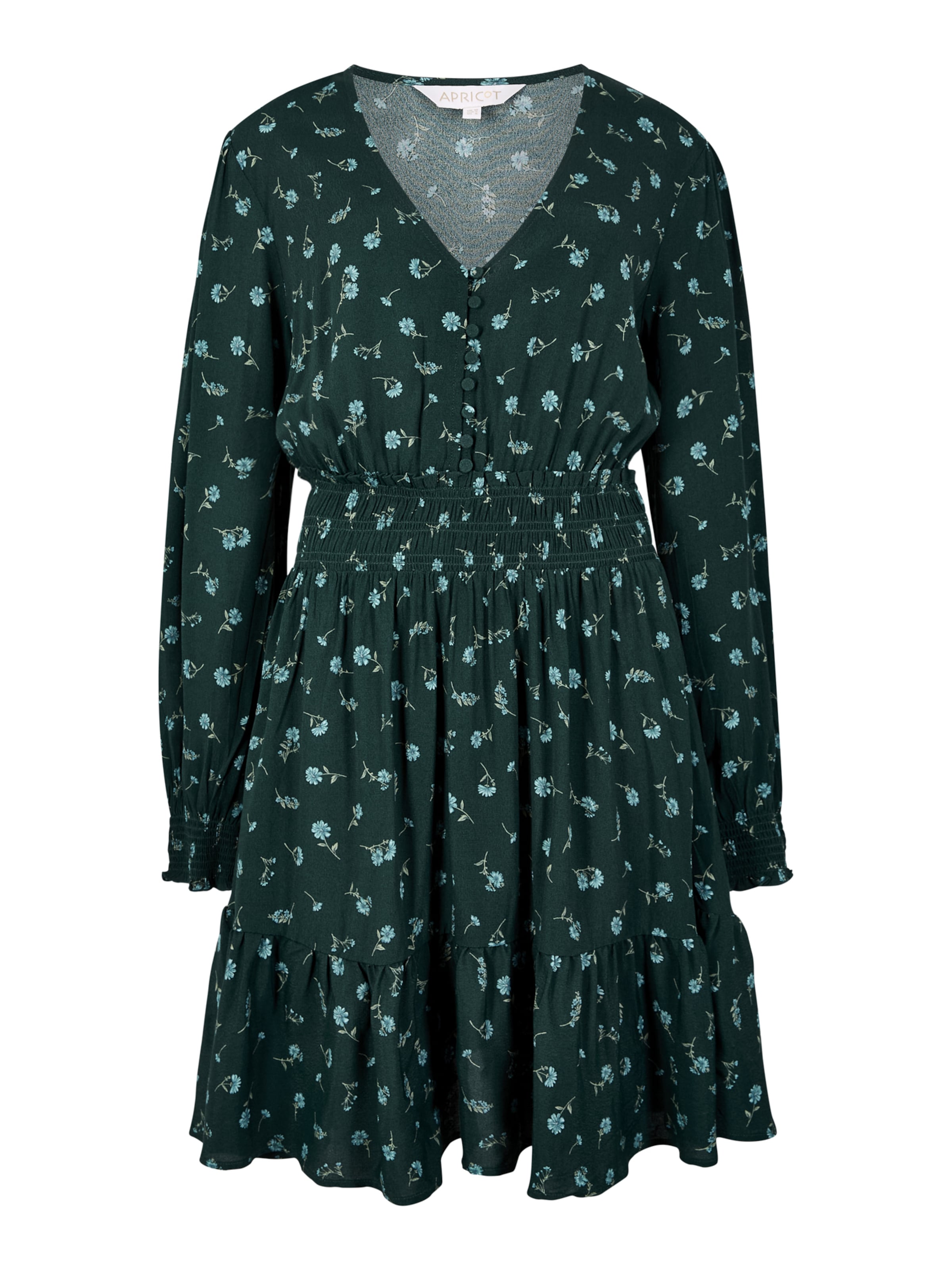Apricot Vintage Floral Crepe Mini Dress ' ' in 34 in grün, Produktansicht