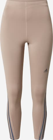 Pantalon de sport ADIDAS SPORTSWEAR en marron : devant