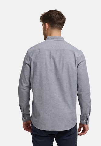 JEFF Comfort fit Button Up Shirt 'Silvwin' in Blue