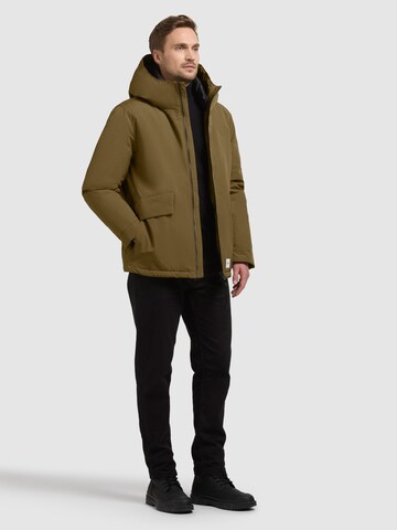 khujo Zimní bunda 'OREG' – zelená