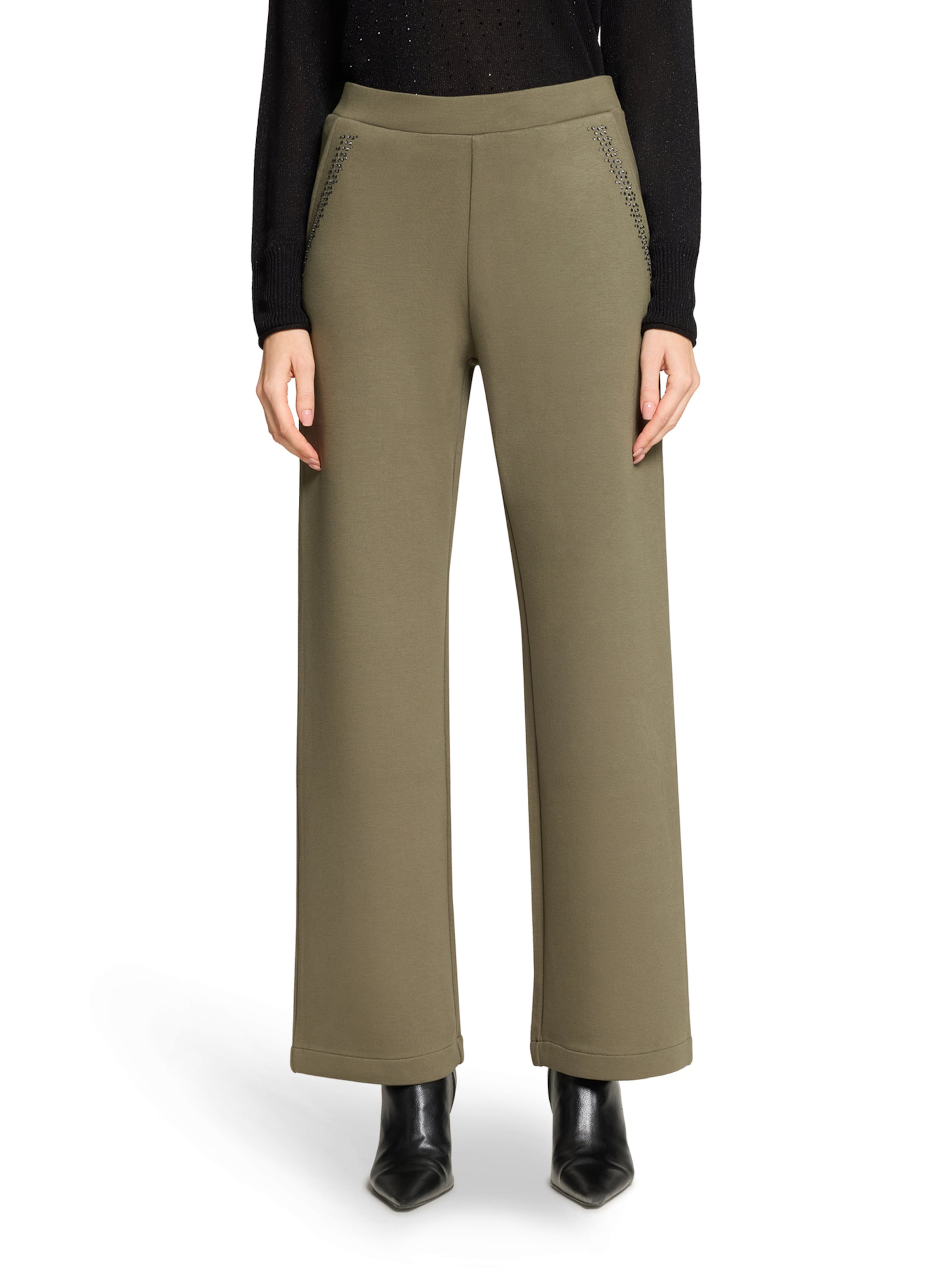 Loosefit Pantalon Betty Barclay en vert : devant