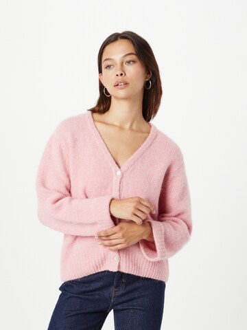 AMERICAN VINTAGE Плетена жилетка 'EAST' в лилав: отпред