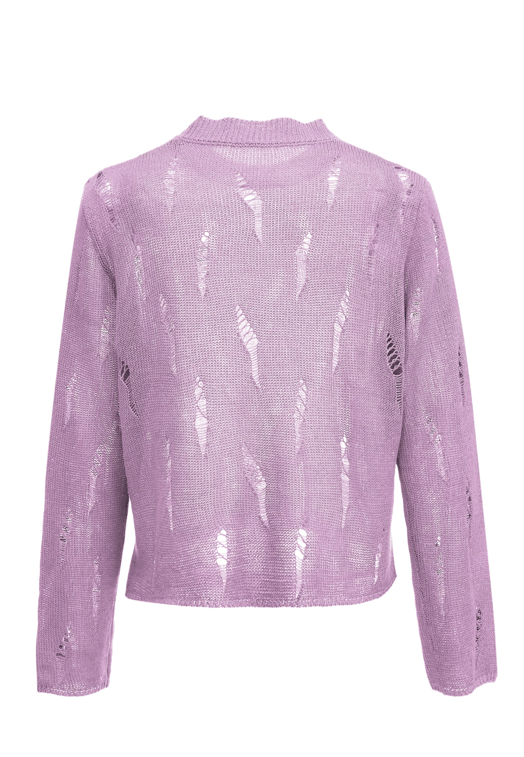 Pullover di swirly in lilla