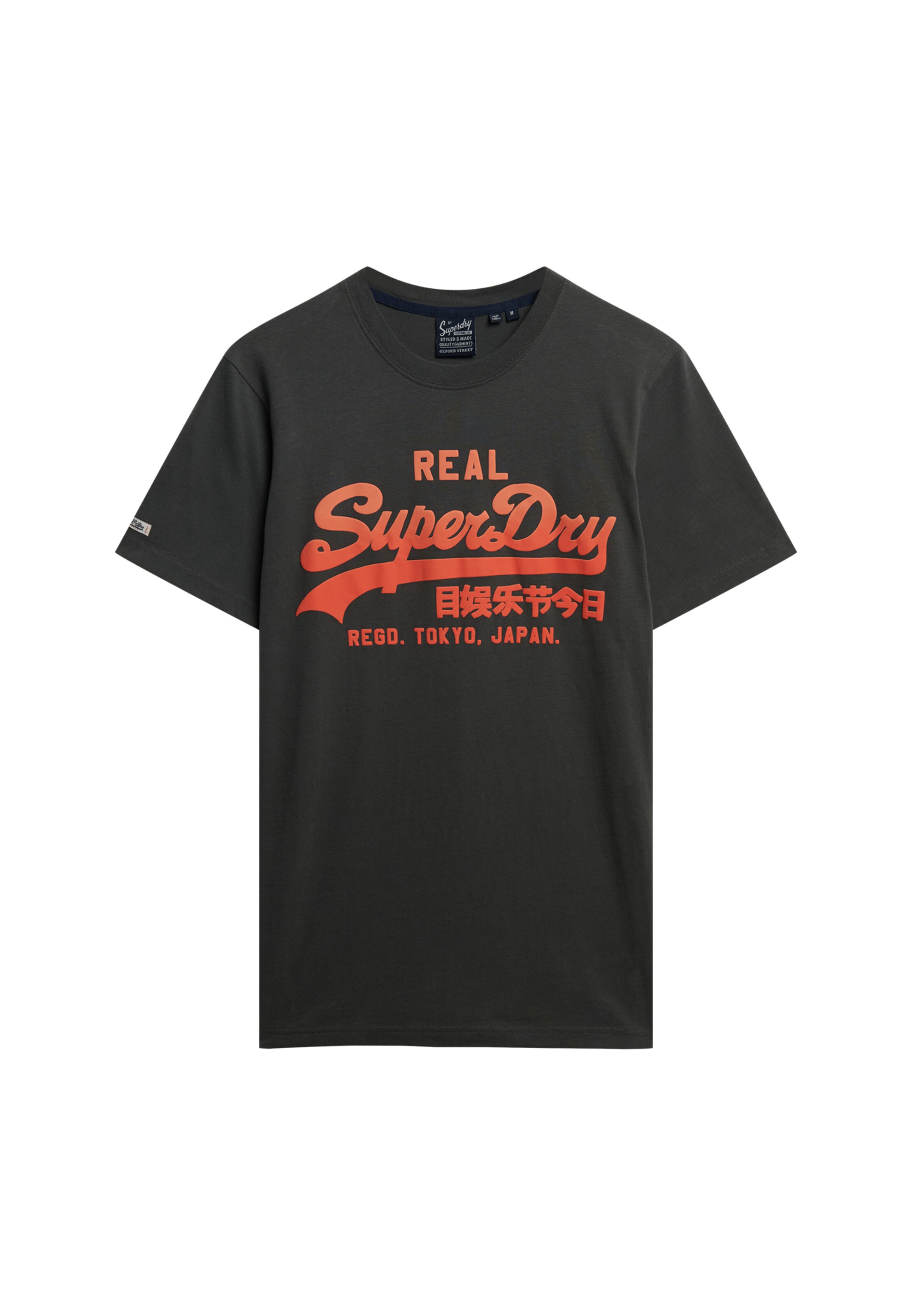 Superdry & Co T-Shirt 'VL Fade' in orangerot / schwarz, Produktansicht