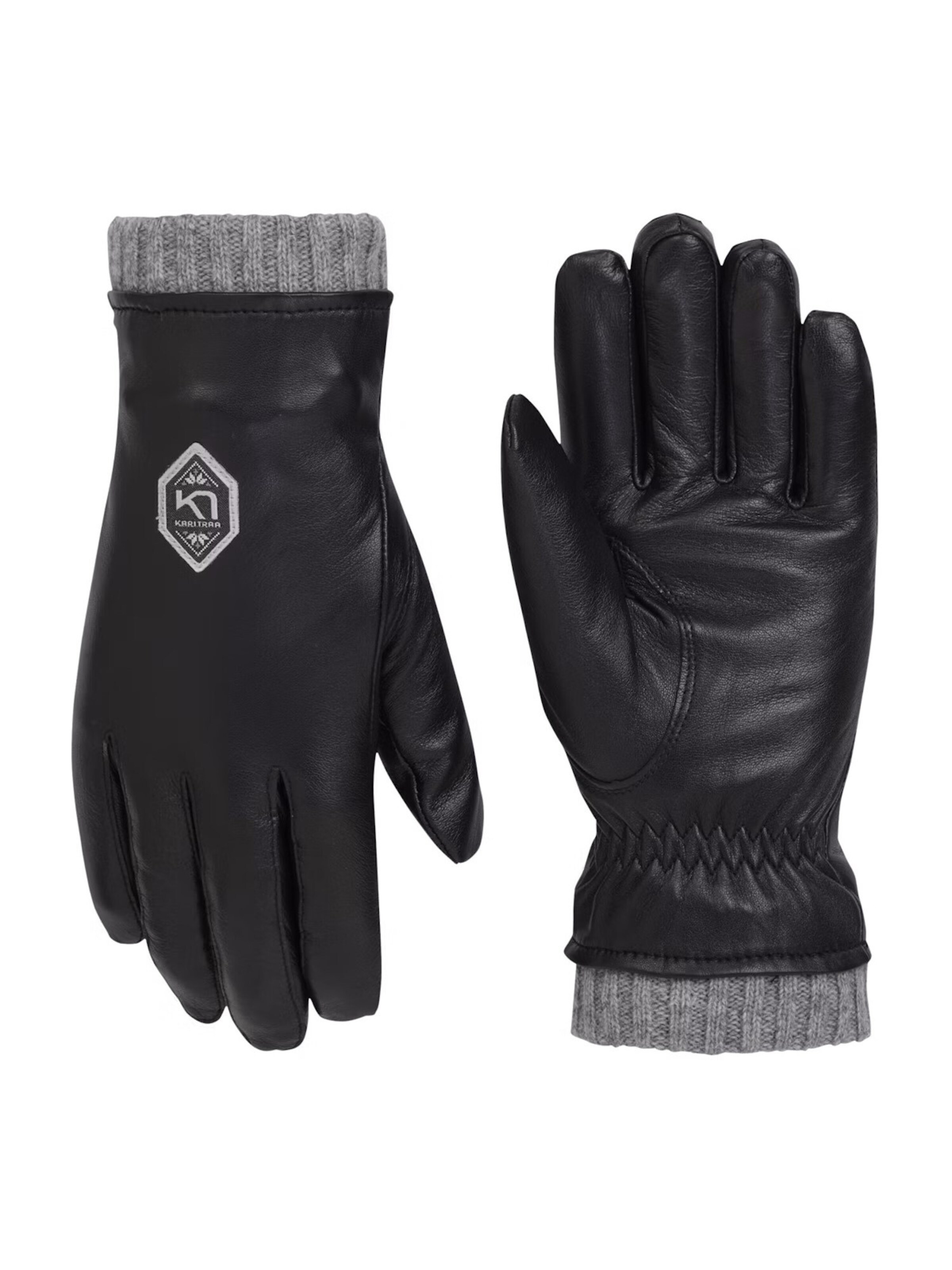 Mezzoguanti 'HIMLE' di Kari Traa in nero: frontale