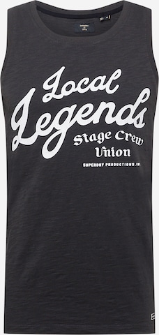 T-Shirt 'Vintage Merch Store' Superdry en noir : devant