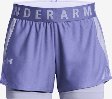 Regular Pantalon de sport 'Play Up' UNDER ARMOUR en violet : devant