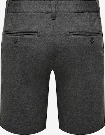 Regular Pantalon chino 'Mark' Only & Sons en gris