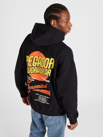 Pegador Sweatshirt 'Docks' in Zwart: voorkant