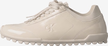 Baskets basses Calvin Klein en rose : devant