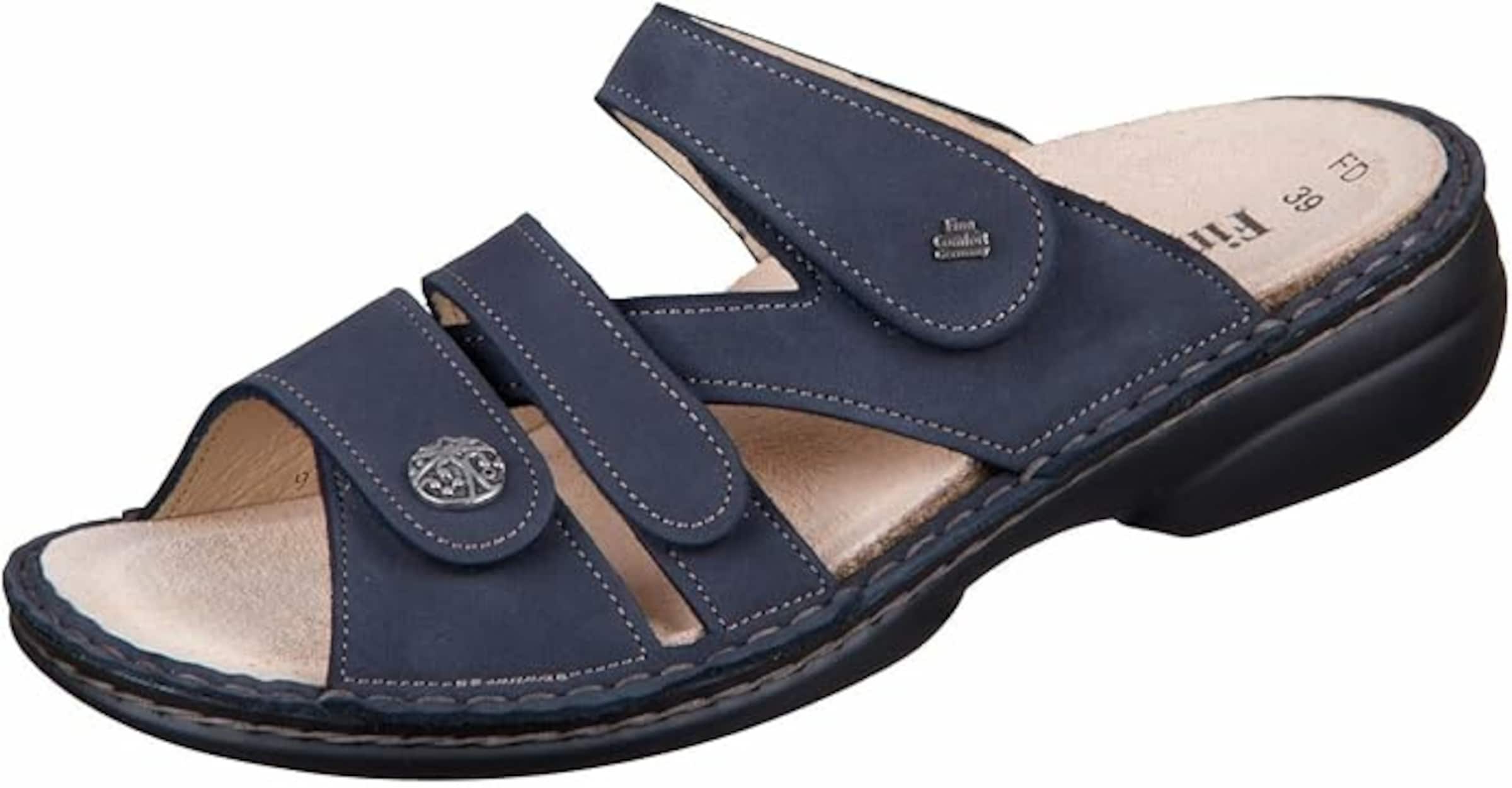 Finn Comfort Mules in Blue: front