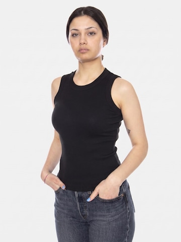 Thinking MU Overdel 'BLACK JULIETTE TOP BLACK' i sort: forside
