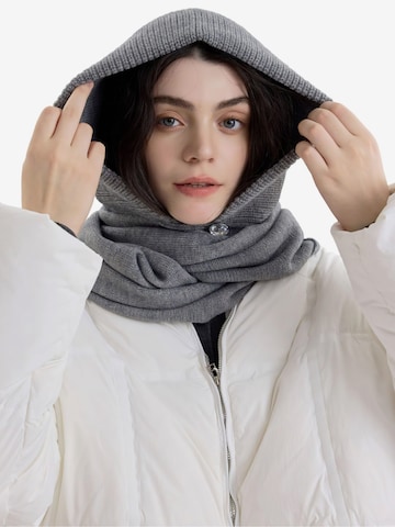 Magicshe Hat 'Strick Kapuzenschal Balaclava' in Grey