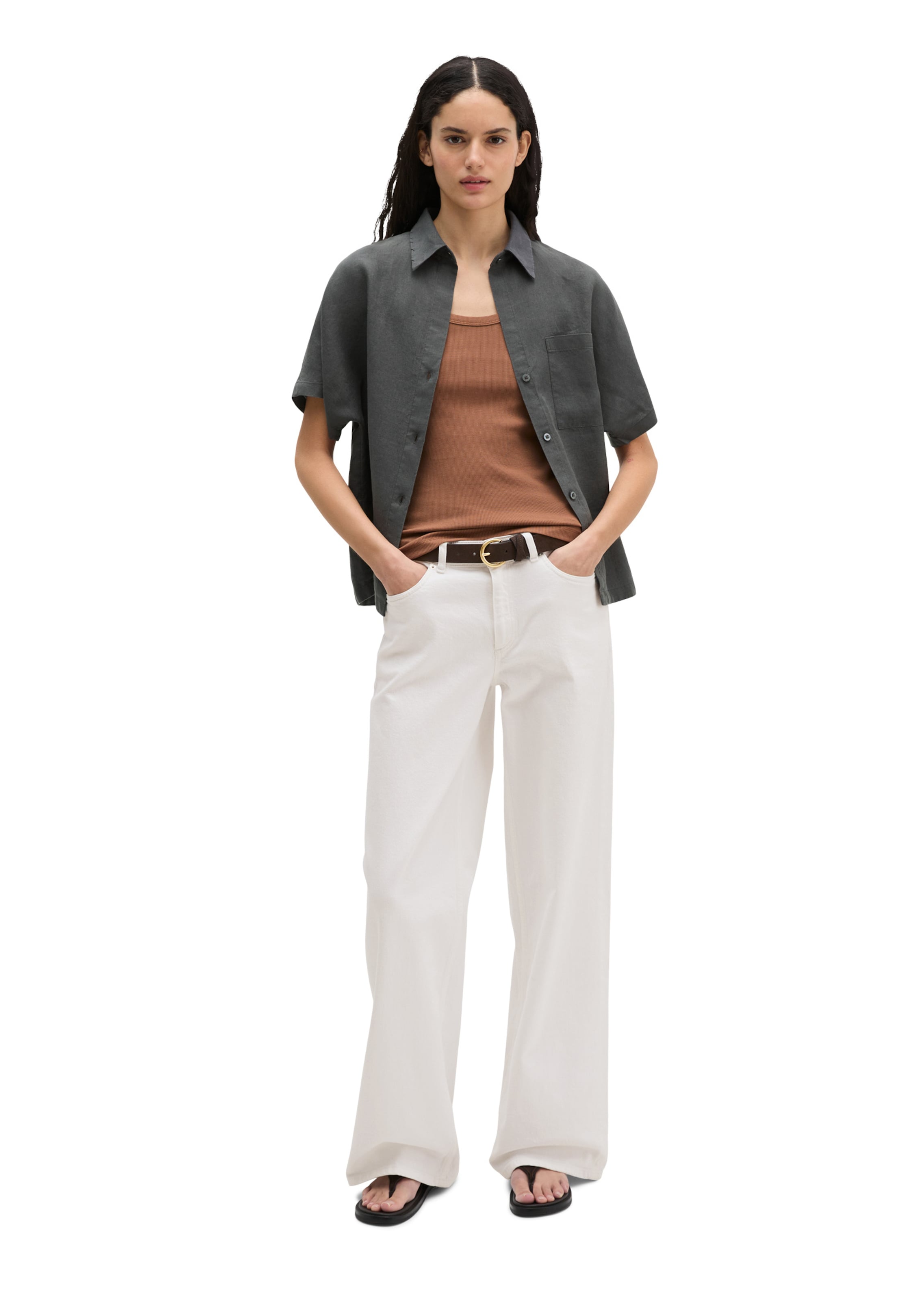 Marc O'Polo Bluse in Grau
