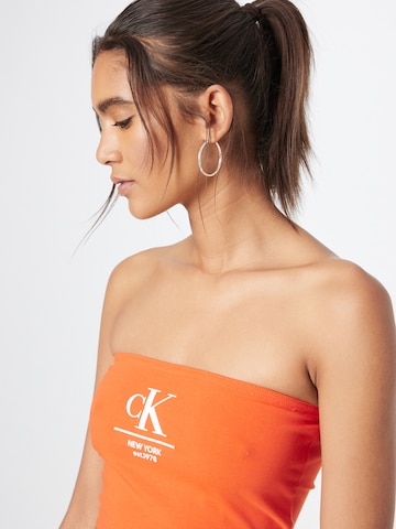 Calvin Klein Jeans Top - oranžová