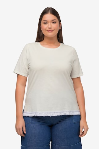 Ulla Popken Shirt in Beige: voorkant