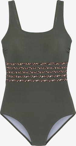 LASCANA - Bustier Traje de baño en verde: frente