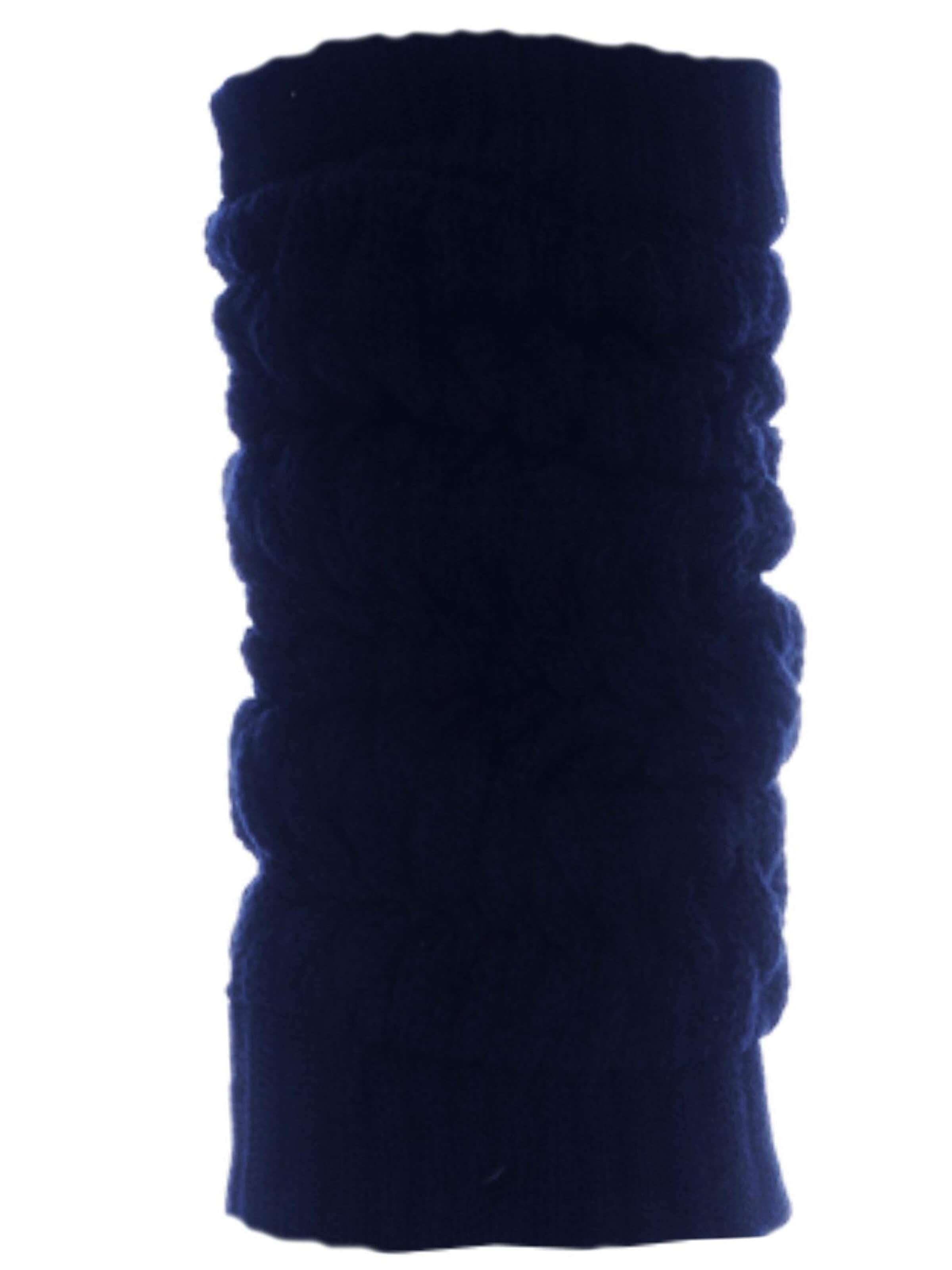 La Bortini Leg Warmers in Blue: front