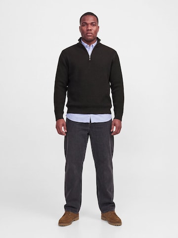 Jack & Jones Plus Svetr 'JPRBlustanley' – hnědá