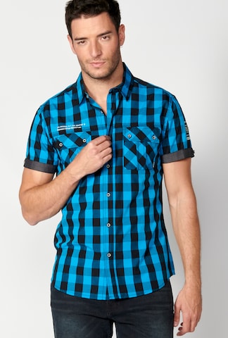 KOROSHI - Ajuste regular Camisa en azul