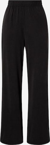 Urban Classics Wide leg Trousers in Black: front