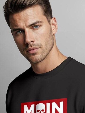 Neverless Sweatshirt 'Moin Skull'‌‌‌ in Schwarz