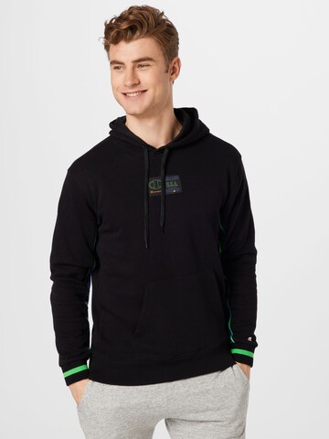 Champion Authentic Athletic Apparel Sweatshirt in Black: front