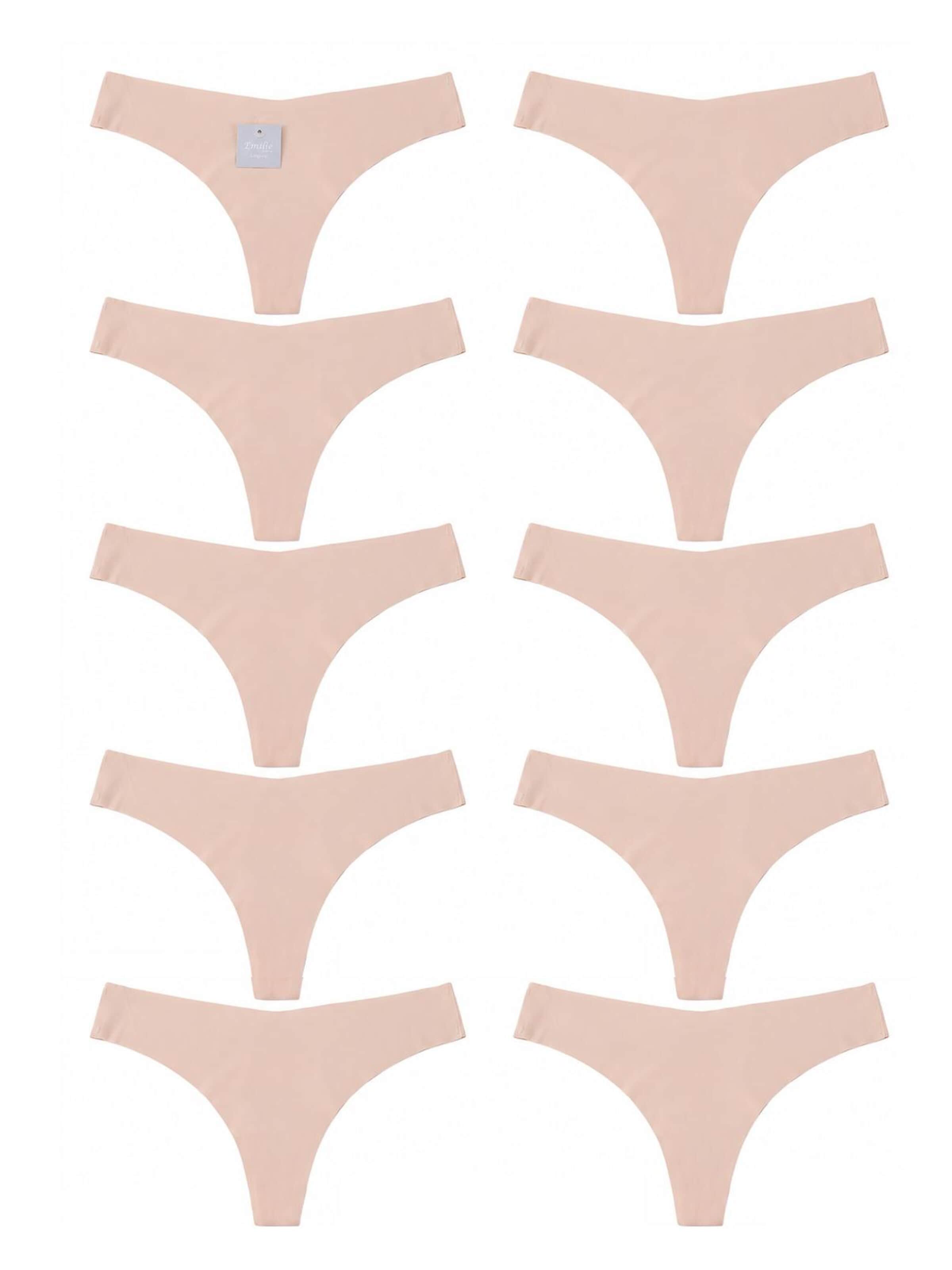 Emilie collection String 'Multipack 10 beige thongs'‌‌‌‌‌ in Beige: Vorderseite