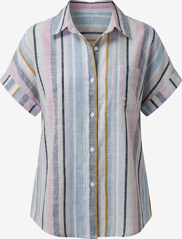 rozā Imily Bela Blūze: no priekšpuses