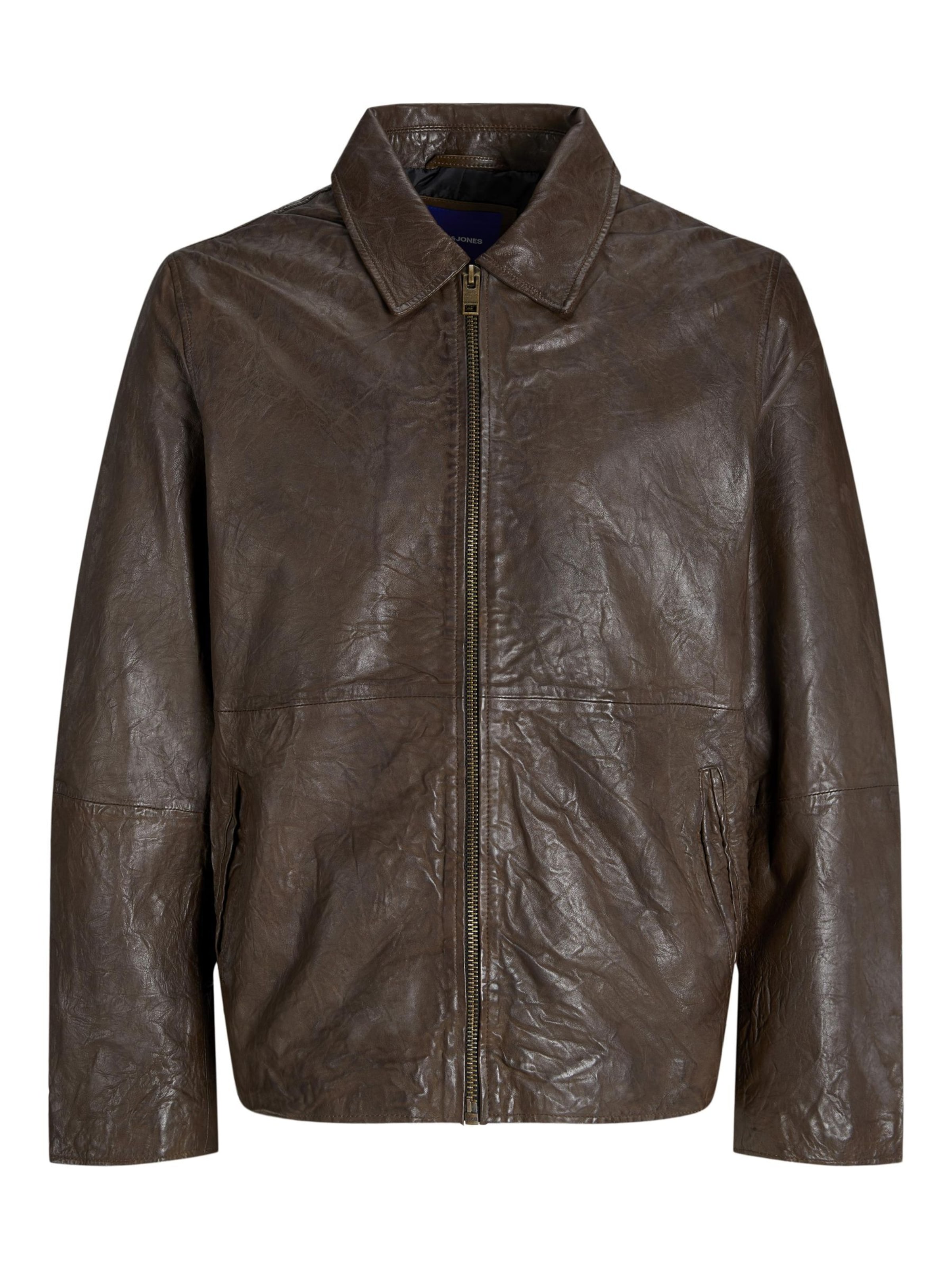 JACK & JONES - Chaqueta de entretiempo en marrón: frente