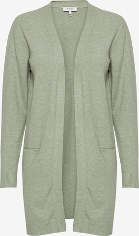 b.young Knit Cardigan in Green: front