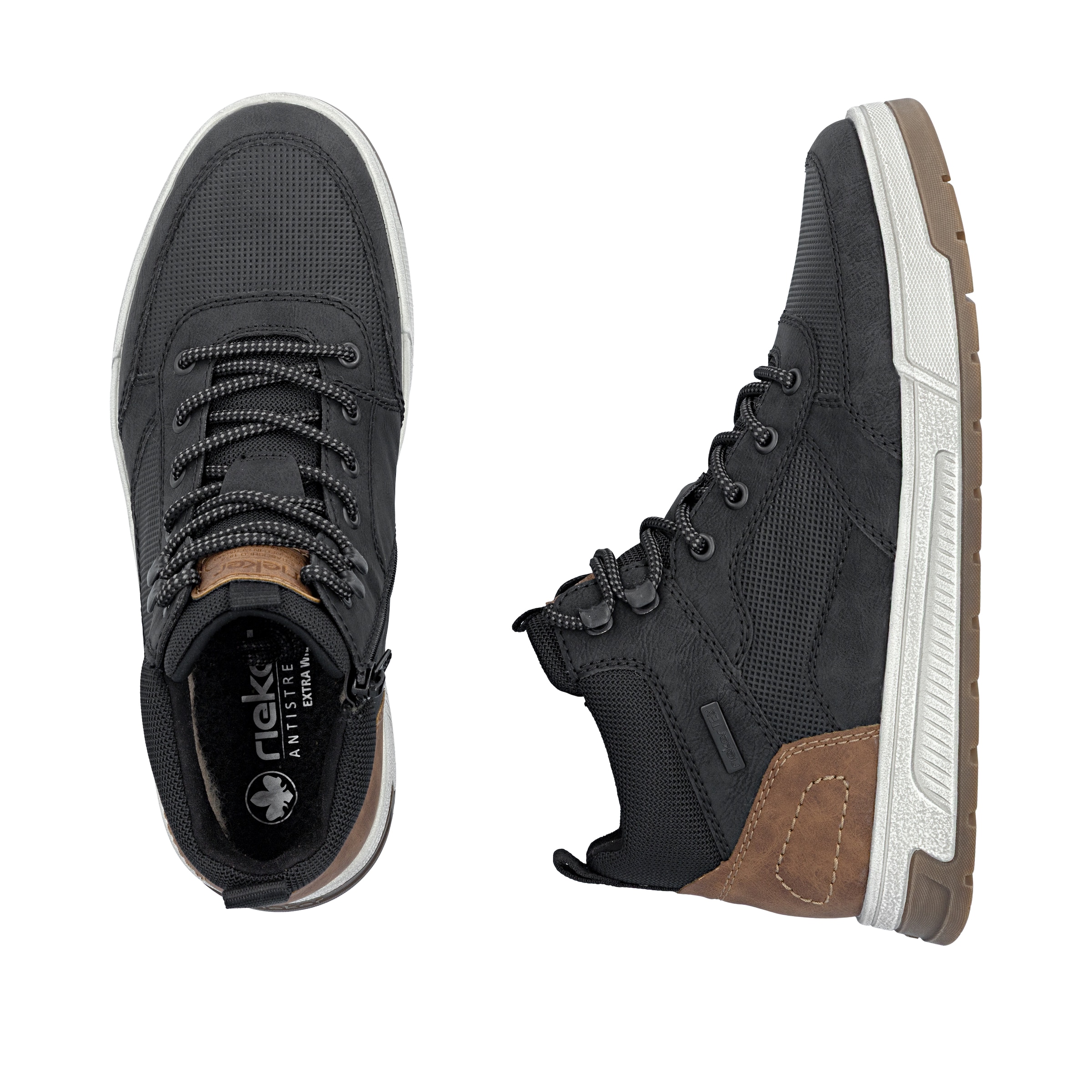 Sneaker alta di Rieker in nero