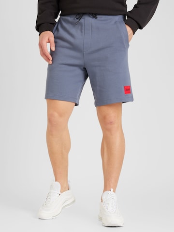 HUGO Red Regular Broek 'Diz' in Blauw: voorkant