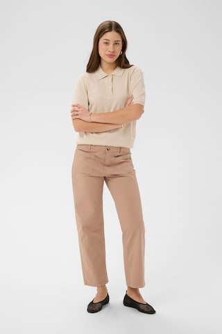 Cream Regular Pants 'CRBerta' in Beige