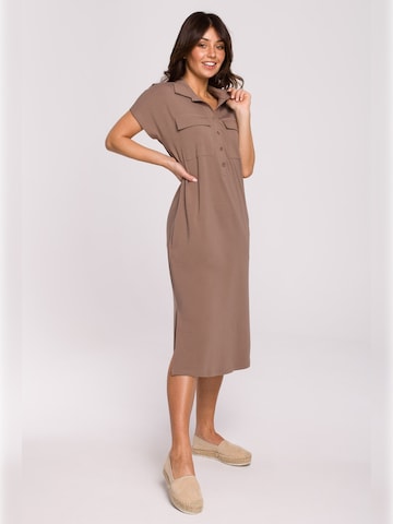 BeWear - Vestido camisero 'B222' en marrón