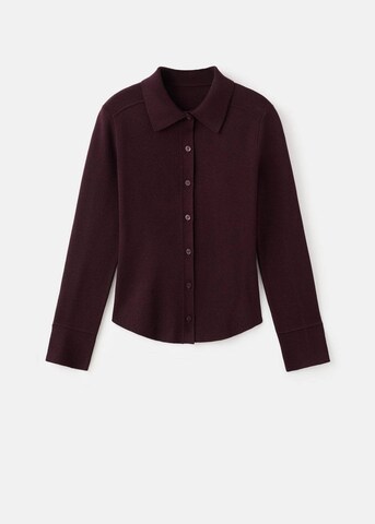 MANGO Knit Cardigan 'Albert' in Red