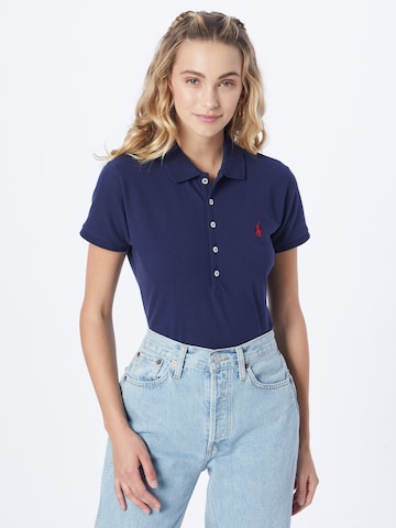 Polo Ralph Lauren - Camisa 'Julie' em azul: frente