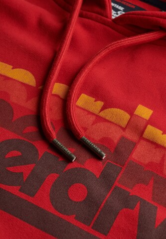 Superdry Sweatshirt in Red