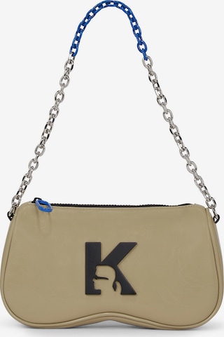 KARL LAGERFELD JEANS - Bolso de hombro en beige: frente