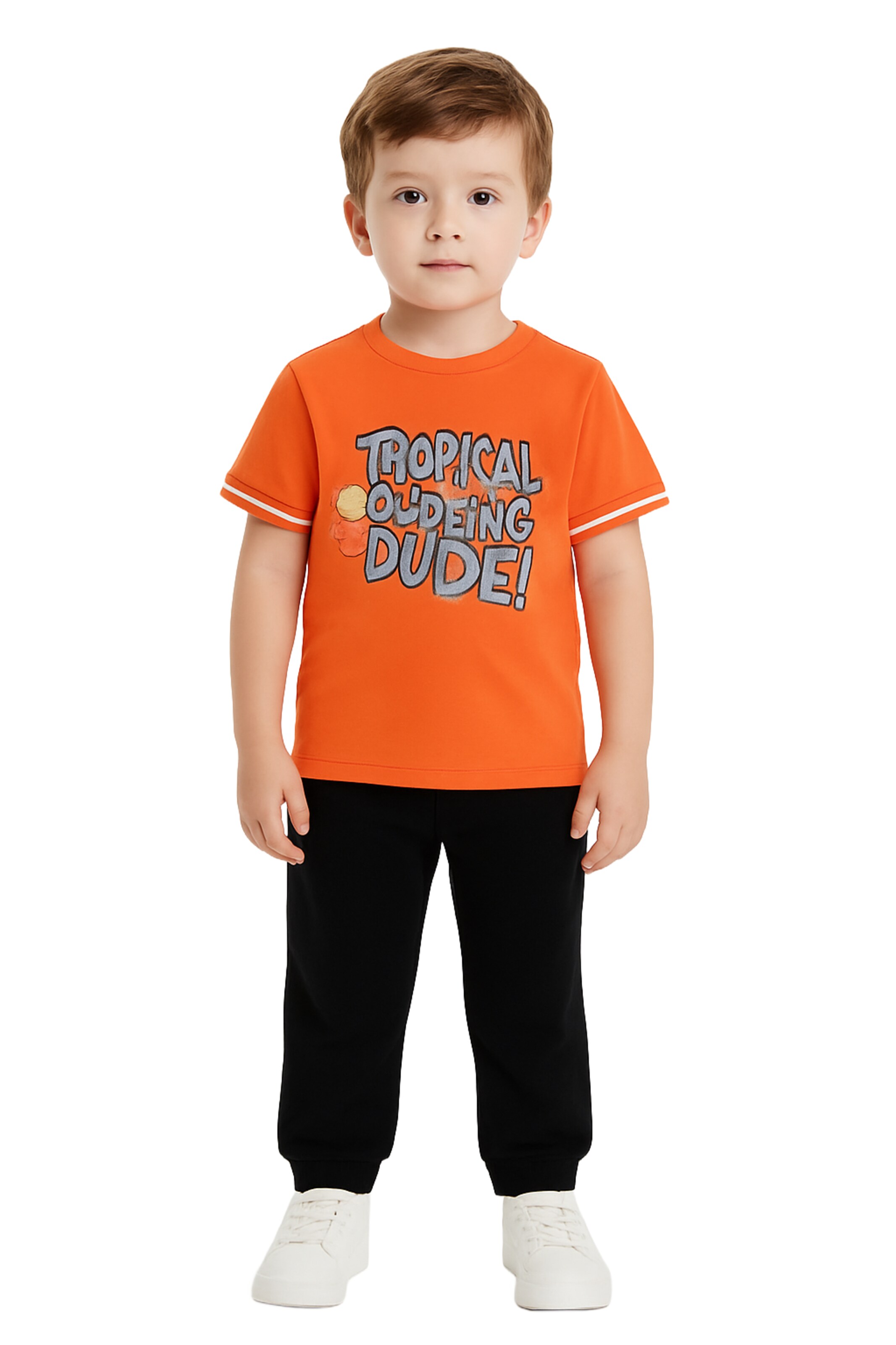 Panço Shirt in Oranje: voorkant