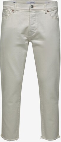 SELECTED HOMME - regular Vaquero 'Aldu' en blanco: frente