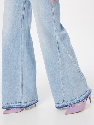 Wide leg Jeans de la Fabienne Chapot pe albastru