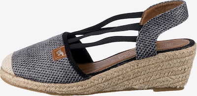MUSTANG Sandal i ljusbrun / grå / svart / vit, Produktvy