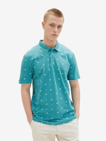 T-Shirt TOM TAILOR DENIM en vert : devant