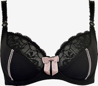 Cache Cœur Soutien-gorge d’allaitement 'Lisa' en noir, Vue avec produit