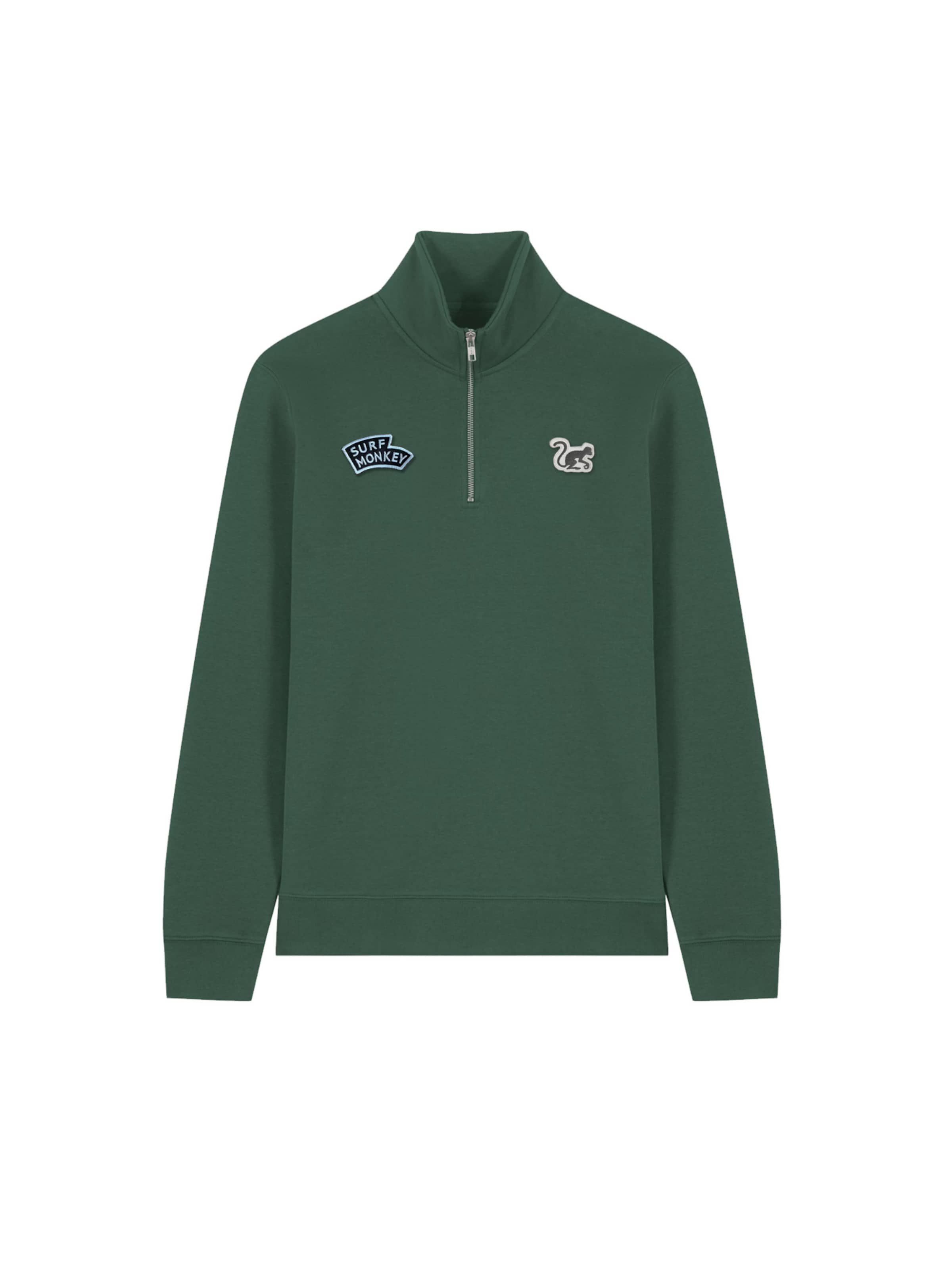 Surf Monkey - Sudadera en verde: frente