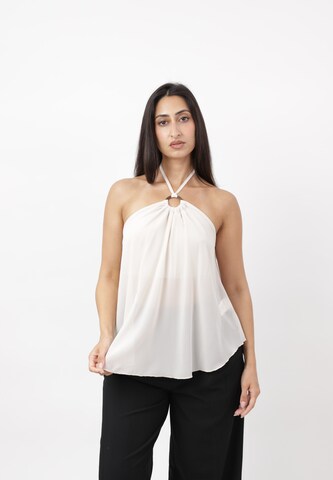 Elara Top in Beige: voorkant