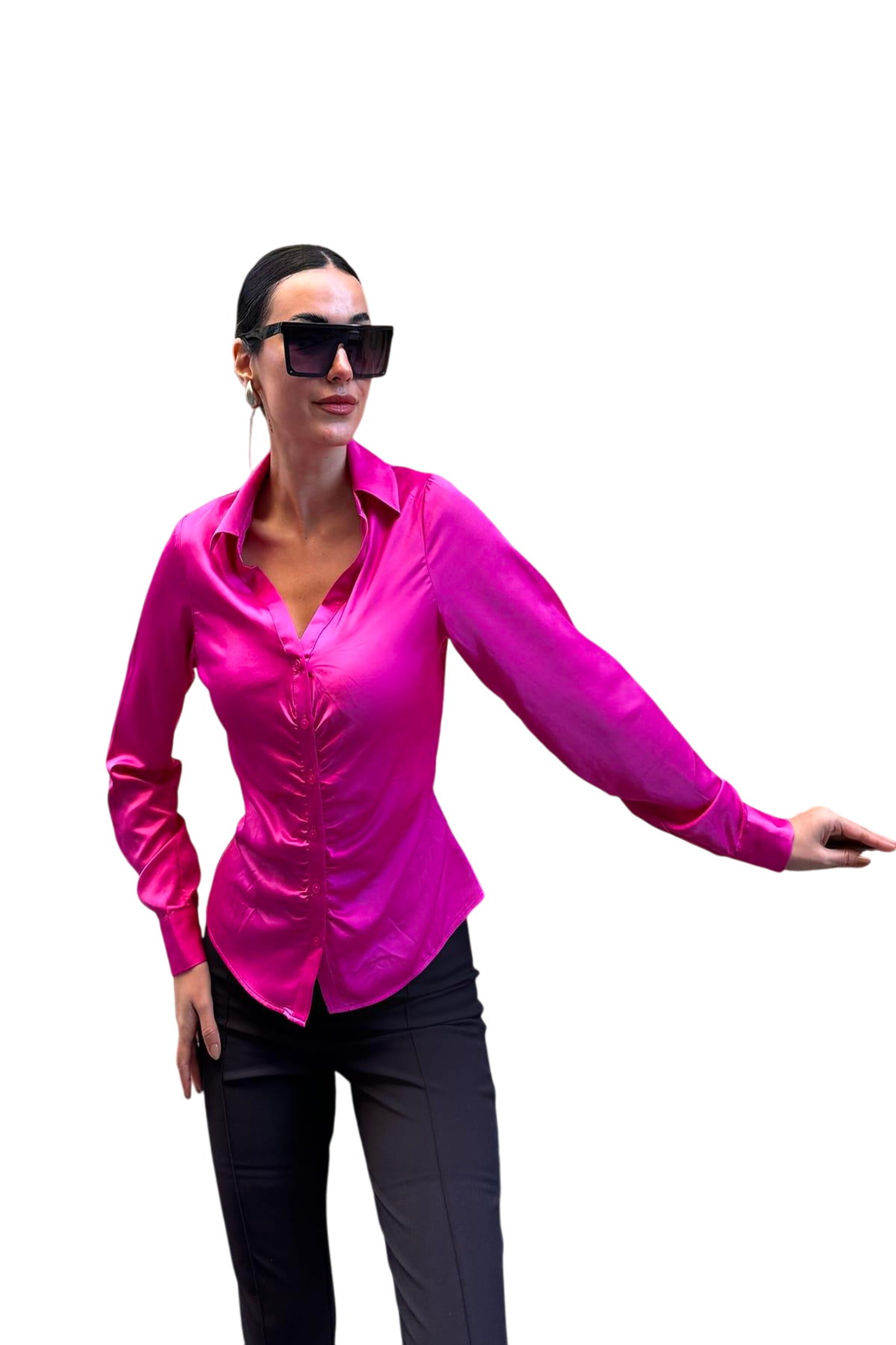 For You Moda Bluse in Pink