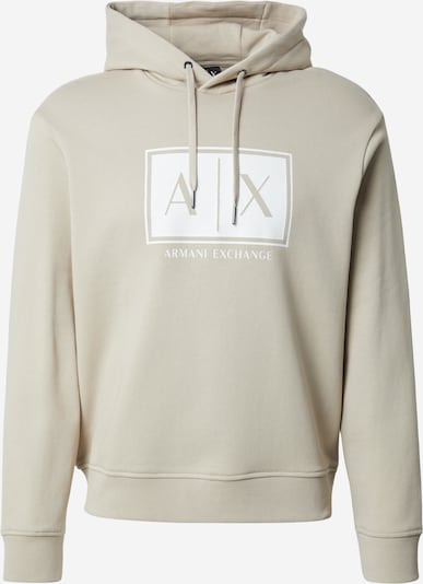 ARMANI EXCHANGE Collegepaita värissä hiekka / valkoinen, Tuotenäkymä